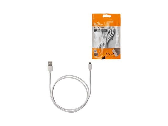 Купить дата-кабель, ДК 4, USB - micro USB, 1 м, белый, TDM (SQ1810-0304)