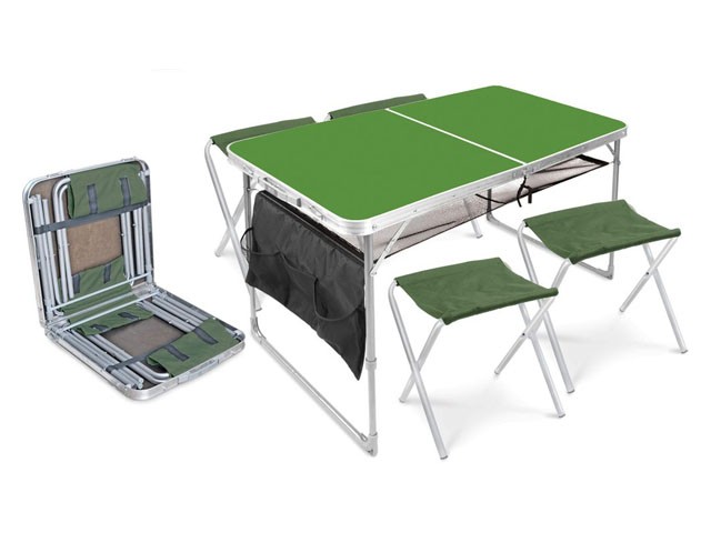 Купить набор складной стол влагостойкий и 4 стула, NIKA (Складной стол влагостойкий + 4 стула) (ССТ-К3)