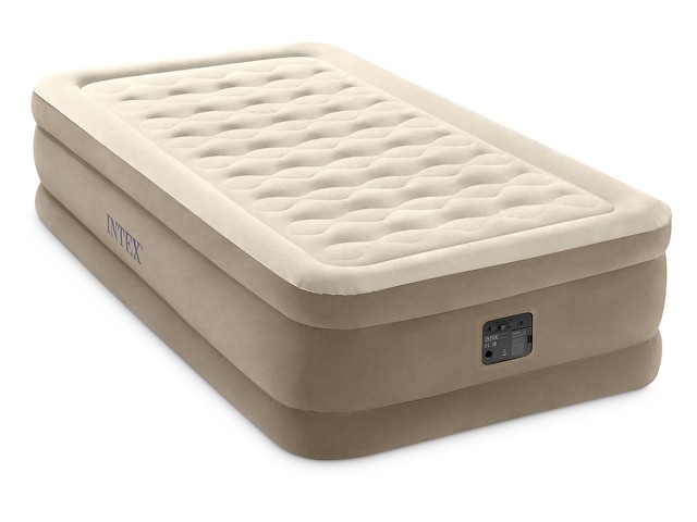 Купить надувная кровать Twin Ultra Plush, 99х191х46 см, встр. электрич. насос, INTEX (64426NP)