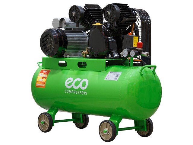 Купить компрессор ECO AE-705-B1 (380 л/мин, 8 атм, ременной, масляный, ресив. 70 л, 220 В, 2.20 кВт)