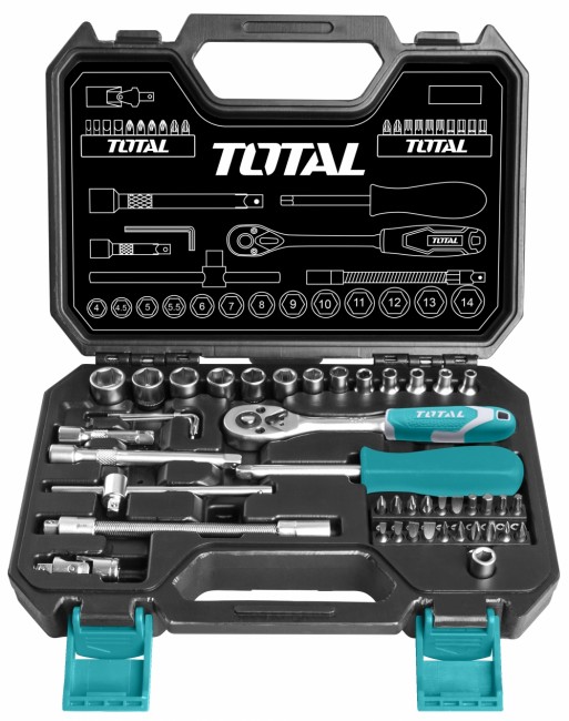 Купить набор инструмента Total THT141451 ( 1/4" 45 пред)
