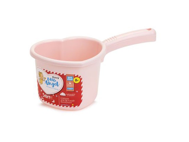 Купить ковшик для детской ванночки Lalababy Follow Me, 1,5 л, розовый пастельный, LITTLE ANGEL (290х150х140 мм) (LA1022RS)