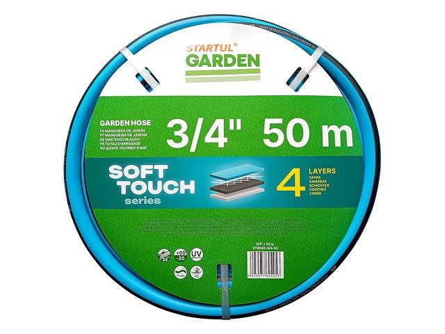 Купить шланг поливочный 3/4" 50м STARTUL GARDEN SOFT TOUCH (ST6040-3/4-50) (4 слоя)