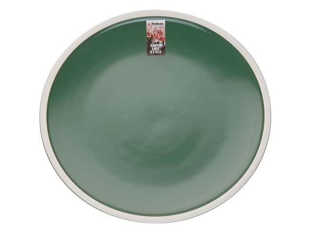 Купить тарелка обеденная керамическая, 26.5 см, серия ASIAN, зеленая, PERFECTO LINEA (17-112654)