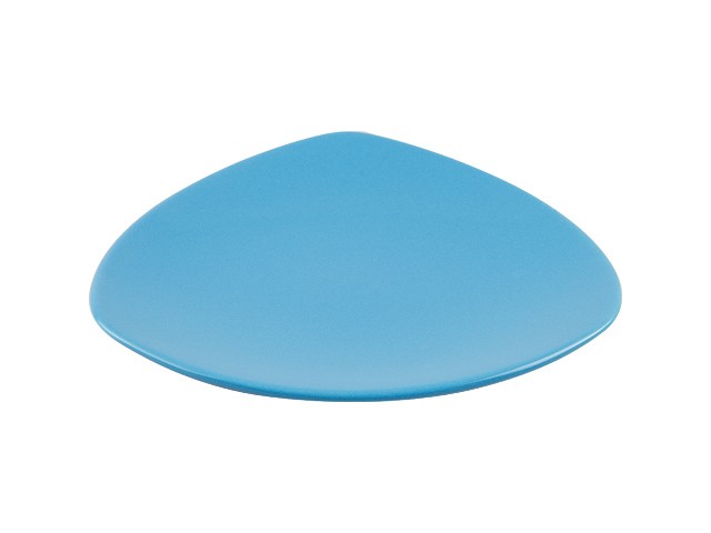 Купить тарелка десертная керамическая, 220 мм, треугольная, серия Трабзон, синяя, PERFECTO LINEA (Супер цена!) (16-321401)