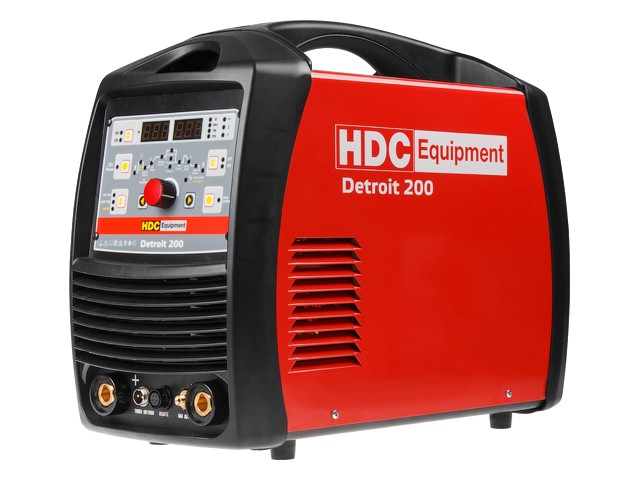 Купить инверторный аппарат аргонодуговой сварки HDC Detroit 200 (TIG AC/DC - MMA) (AC/DC; Pulse; HF / Lift TIG; MMA; 200 A; 230 В) (HD-DTR200-E1)