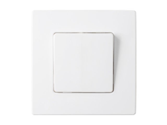 Купить выключатель 1 клав. двухполюсный (скрытый, 10А) белый, Мастер, BYLECTRICA (С6/210-2063)