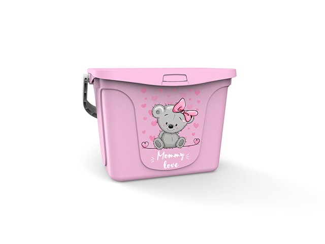 Купить емкость для игрушек Mommy love (Мамми лав) 6 л, нежно-розовый, BEROSSI (Изд. из пластм. Размер 287 * 200 * 200 мм) (АС48763000)