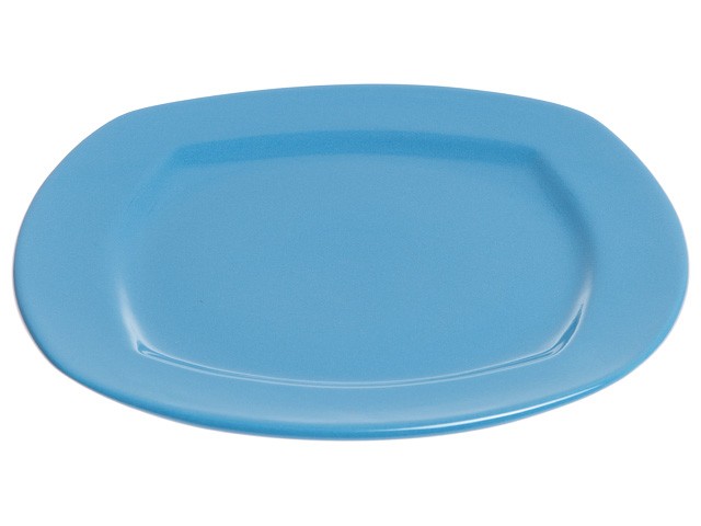 Купить тарелка обеденная керамическая, 275 мм, квадратная, серия Измир, синяя, PERFECTO LINEA (Супер цена!) (16-427401)