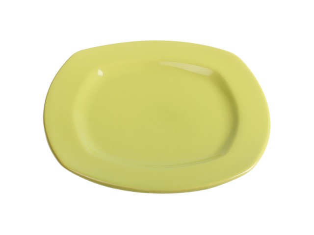 Купить тарелка десертная керамическая, 213 мм, квадратная, серия Измир, оливковая, PERFECTO LINEA (16-421302)