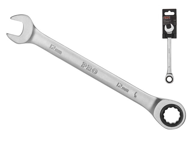 Купить ключ комбинированный 12мм трещоточный PRO STARTUL (PRO-7012) (сатинированное покрытие, 72 зуба)