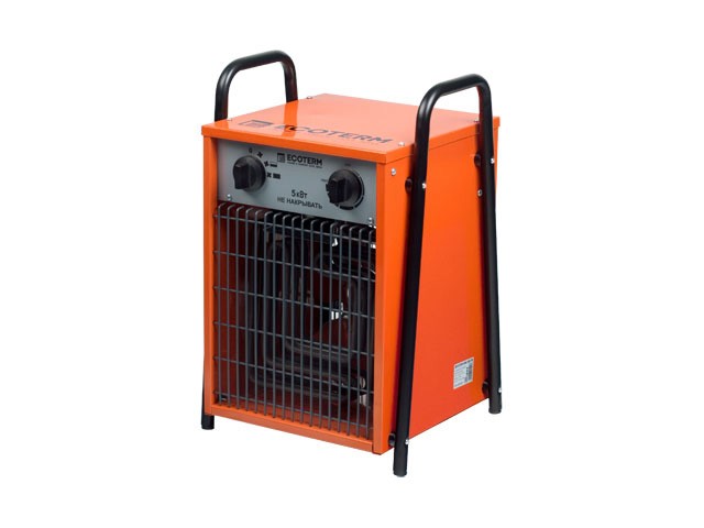 Купить нагреватель воздуха электр. Ecoterm EHC-05/3B, кубик, 2 ручки, 5 кВт., 380В (ECOTERM)