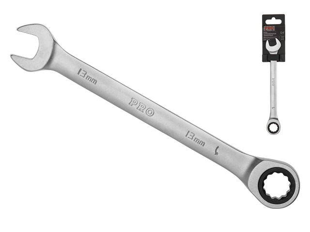 Купить ключ комбинированный 13мм трещоточный PRO STARTUL (PRO-7013) (сатинированное покрытие, 72 зуба)