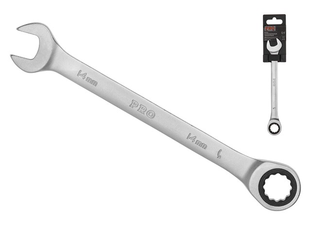 Купить ключ комбинированный 14мм трещоточный PRO STARTUL (PRO-7014) (сатинированное покрытие, 72 зуба)