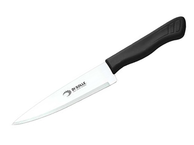 Купить нож кухонный 17.6 см, серия PARATY, DI SOLLE (Длина: 297 мм, длина лезвия: 176 мм, толщина: 1 мм. Прочная пластиковая ручка.) (01.0108.16.04.000)