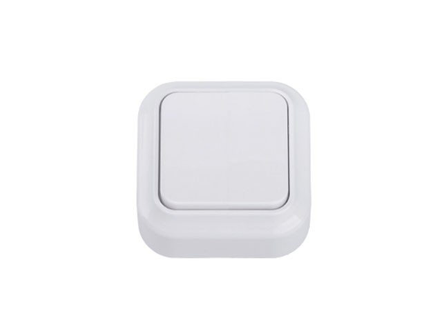 Купить выключатель 1 клав. (открытый, до 10А) белый, Вариант, Bylectrica (Выключатель одноклавишный для открытой установки) (А110-2101) (BYLECTRICA)