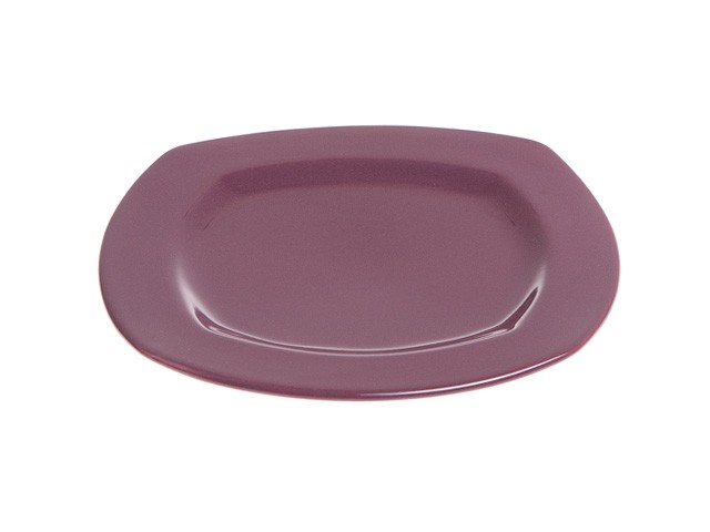 Купить тарелка десертная керамическая, 213 мм, квадратная, серия Измир, фиолетовая, PERFECTO LINEA (Супер цена!) (16-421498)