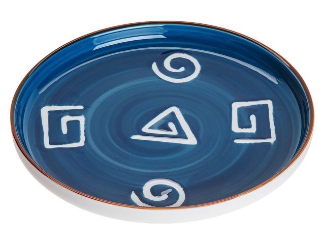 Купить тарелка-блюдо керамическая, 20х20х2.5 см, серия BLUE MARINE, PERFECTO LINEA (17-122001)
