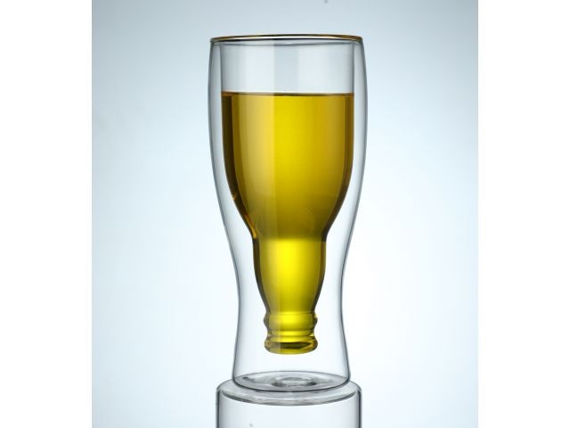 Купить бокал для пива с двойными стенками, 480 мл, PERFECTO LINEA (Бокал стеклянный, ручной работы, с двойными стенками из боросиликатного стекла.) (30-29910