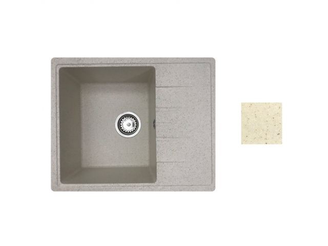 Купить мойка кухонная из искусственного камня PLATINUM песочный 570х465 mm, AV Engineering (AV765495PSNA)