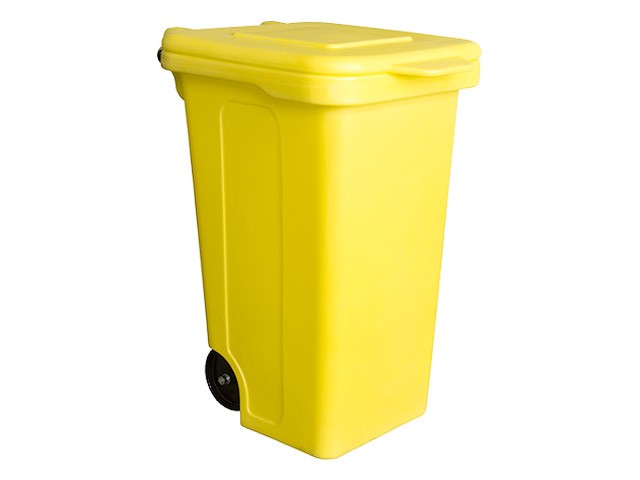 Купить контейнер для мусора пластик. 240л (желтый) (830117) (БЗПИ)