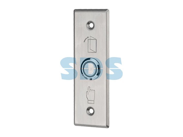 Купить кнопка <Выход> металлическая с синей подсветкой SB-60 врезного типа REXANT (45-0961)