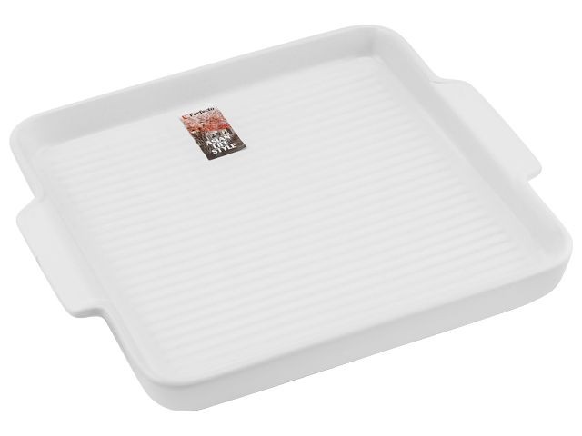Купить тарелка- блюдо керамическая, 24.5х21.5х2.3 см, серия ASIAN, белая, PERFECTO LINEA (17-124211)