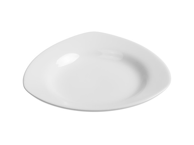 Купить тарелка глубокая керамическая, 225 мм, треугольная, серия Трабзон, белая, PERFECTO LINEA (Супер цена!) (17-322004)
