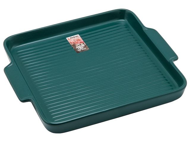 Купить тарелка- блюдо керамическая, 24.5х21.5х2.3 см, серия ASIAN, зеленая, PERFECTO LINEA (17-124213)
