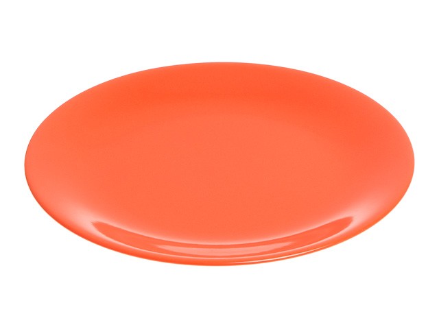 Купить тарелка обеденная керамическая, 253 мм, круглая, серия Самсун, оранжевая, PERFECTO LINEA (16-255200)