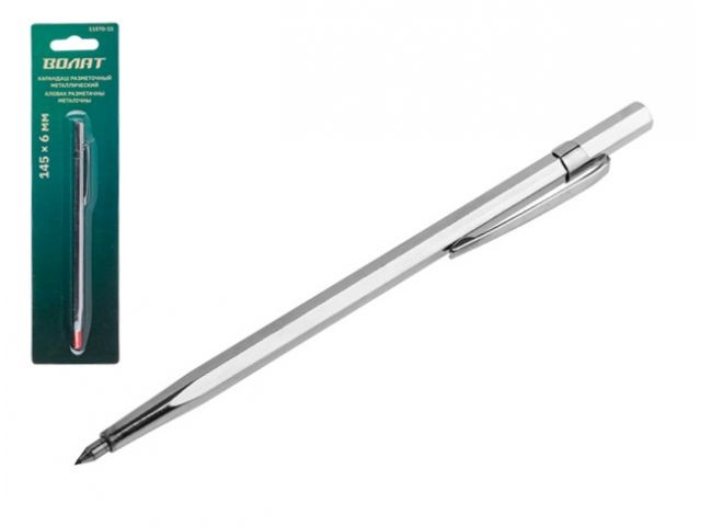 Купить карандаш разметочный металлический (чертилка) 145х6мм ВОЛАТ (твердосплавный наконечник YG6X) (11570-15)