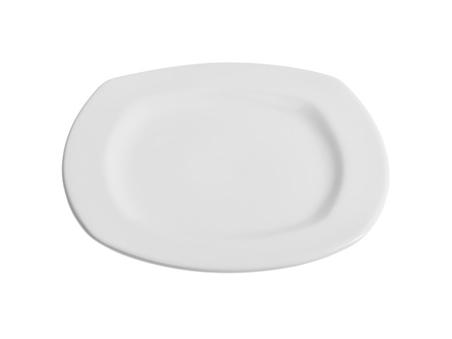 Купить тарелка десертная керамическая, 213 мм, квадратная, серия Измир, белая, PERFECTO LINEA (Супер цена!) (16-421004)