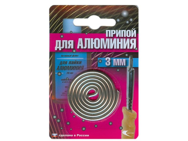 Купить припой AL-220 спираль ф3мм для низкотемп. пайки алюминия (191348) (Векта)