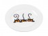 Купить тарелка обеденная стеклокерамическая, 254 мм, круглая, серия Барселона, котейки, PERFECTO LINEA (13-125413)